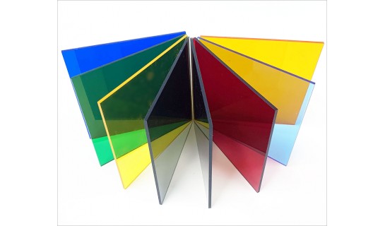 Pack of 6 Coloured Transparent Plastic thin sheets - ideal for any
