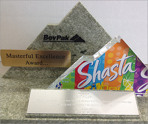 Shasta Acrylic Mountain Award
