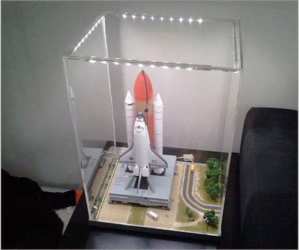 Custom Acrylic Display Case for Space Shuttle