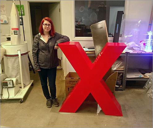 Giant X Sign