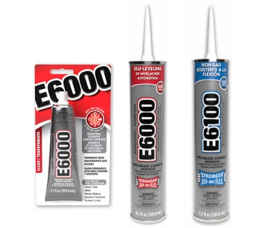 E6000 and E6100 Industrial Adhesive Self-Leveling (Clear & Black)