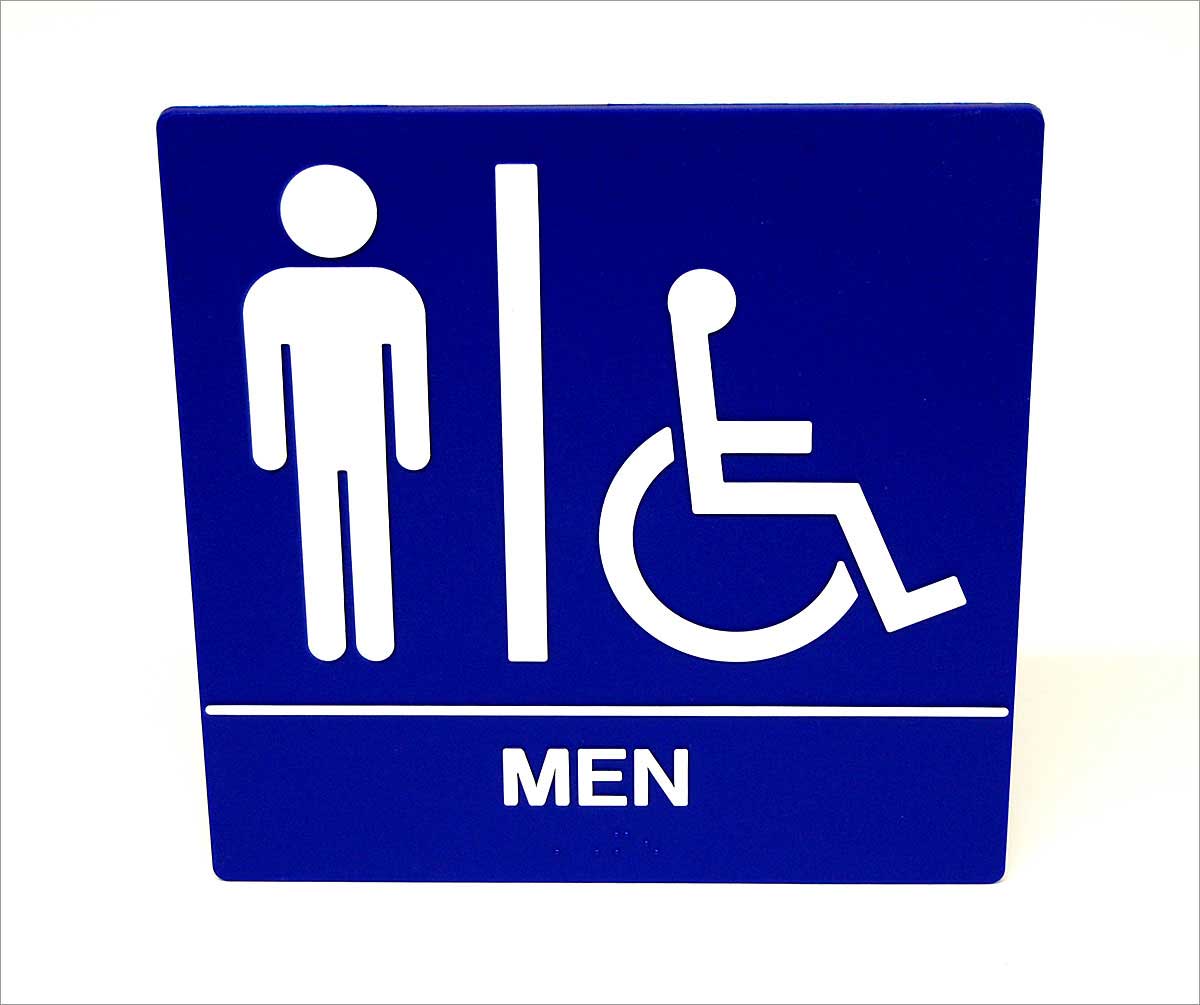 Men's Restroom ADA Wall Sign