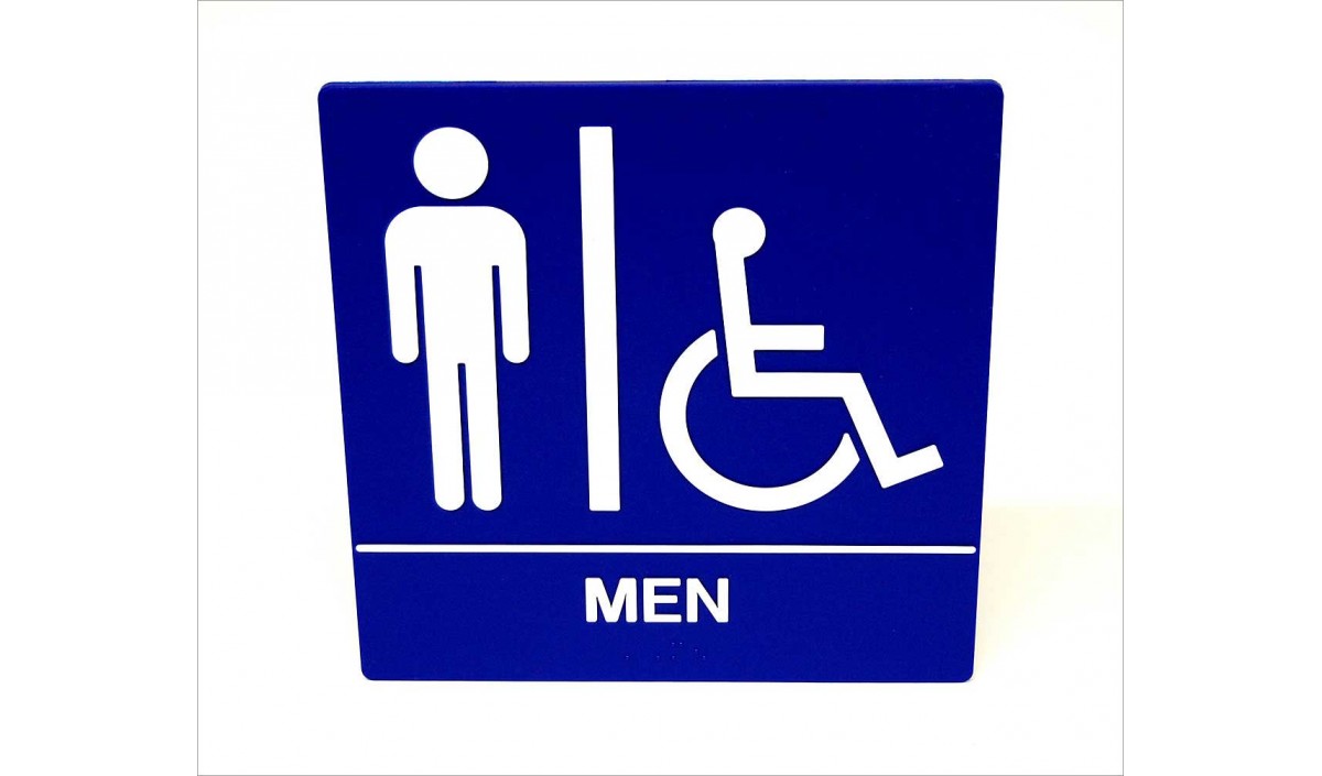 Men's Restroom ADA Wall Sign 8 : TAP Plastics