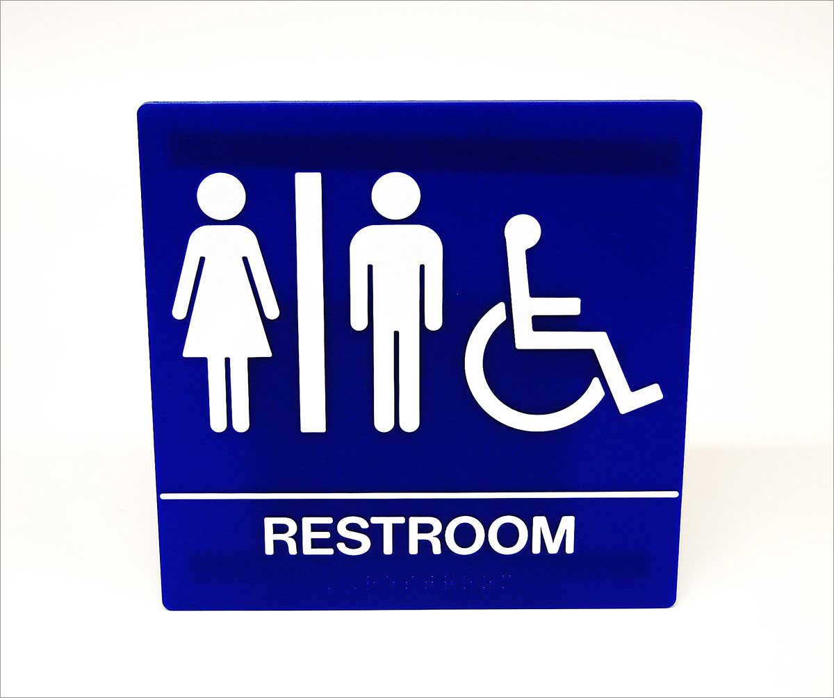 All Gender Restroom ADA Wall Sign