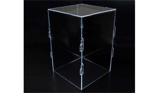 Clear Acrylic Collapsible Box 6 in x 6 in x 9 in