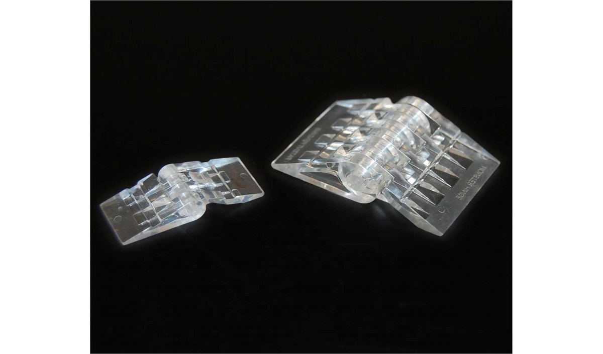 Clear Acrylic Monster Hinge and Micro Hinge : TAP Plastics