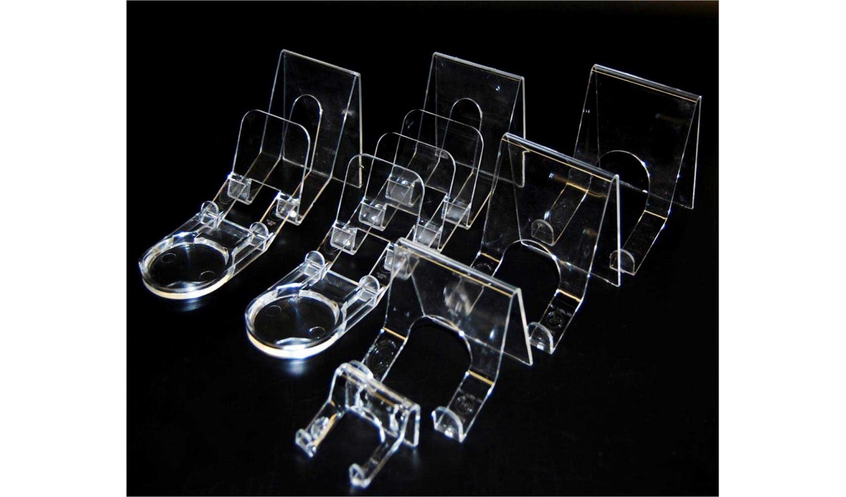 1pc 3/5/7/9inch Fashion Clear Plastic Plate Display Stand Picture