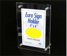 Euro Sign Holder 4 in x 6 in