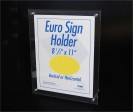 Euro Sign Holder 8.5 in x 11 in