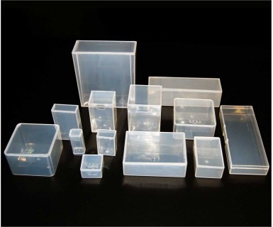 Rectangular Transparent Plastic Boxes, for Shipping, Storage