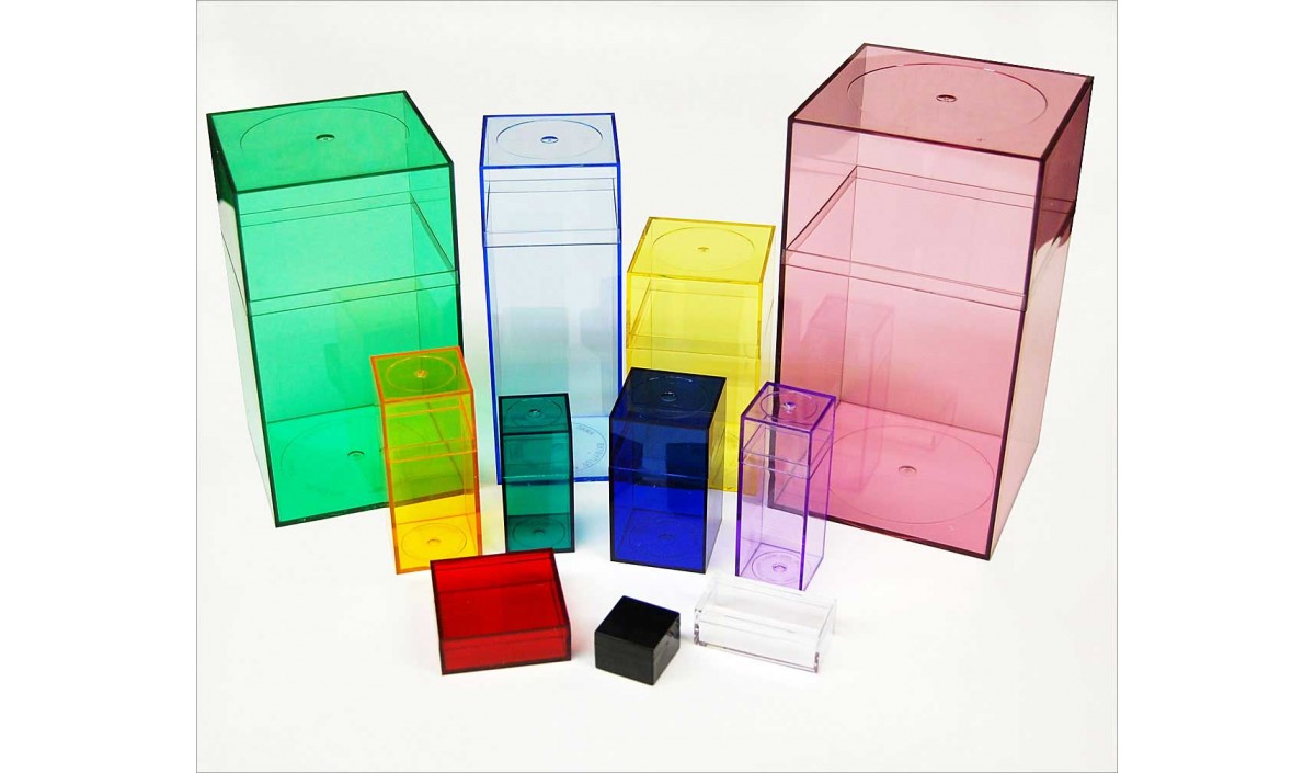 Colored Acrylic Storage Cubes, Storage Bins
