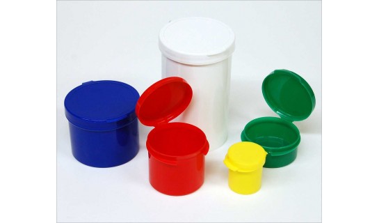 Hinged Containers 1/4 oz Yellow (10 ct)