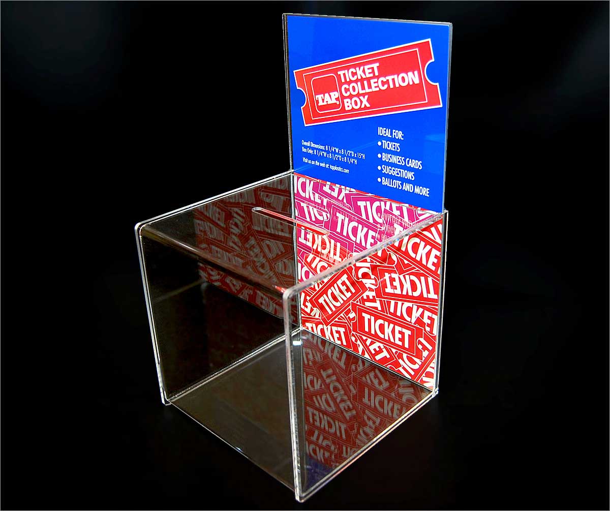 Plastic Ticket Collection Box