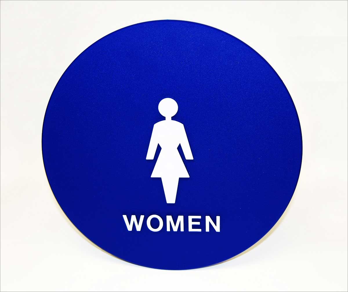 Women Restroom Door Sign