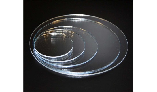 Translucent White Acrylic Disc, Custom Sizes