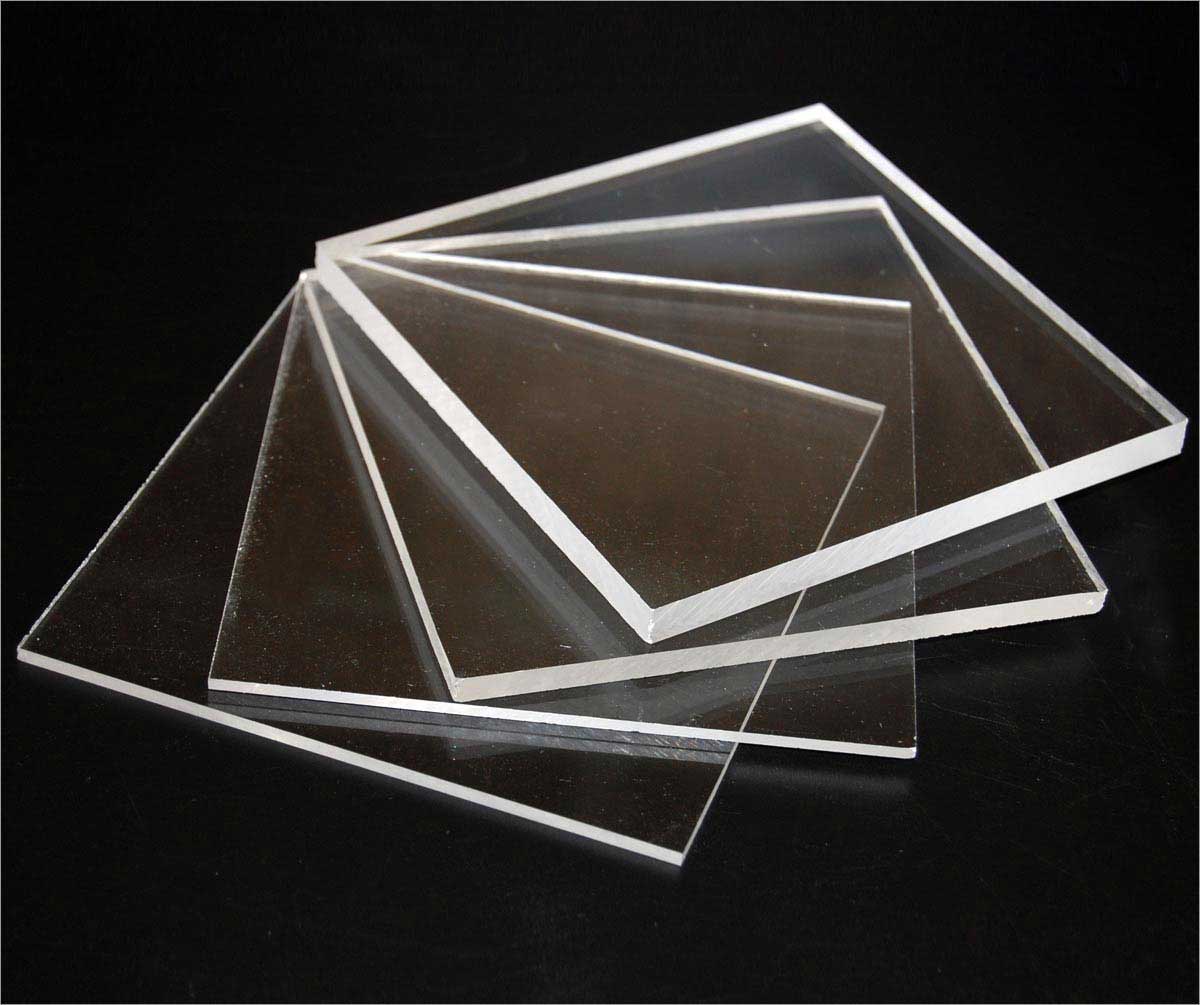  24 x 24 - 1/8 Clear Acrylic Plexiglass Mirror Sheet