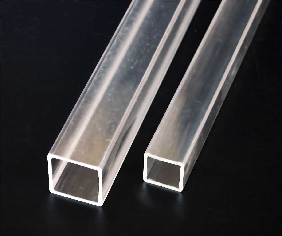 Clear Extruded Acrylic Square Tubing