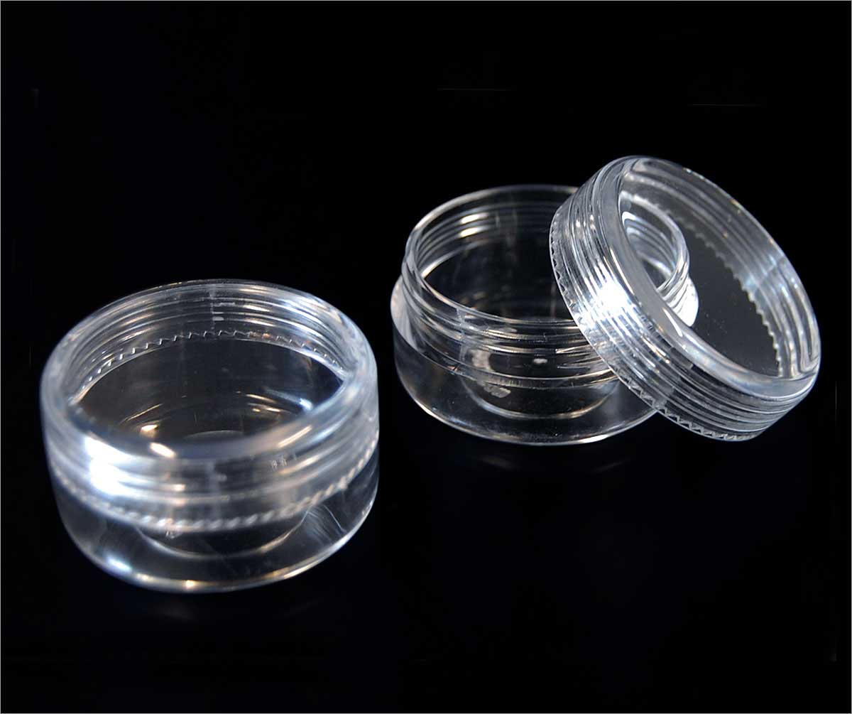 Clear Plastic Round Pillbox